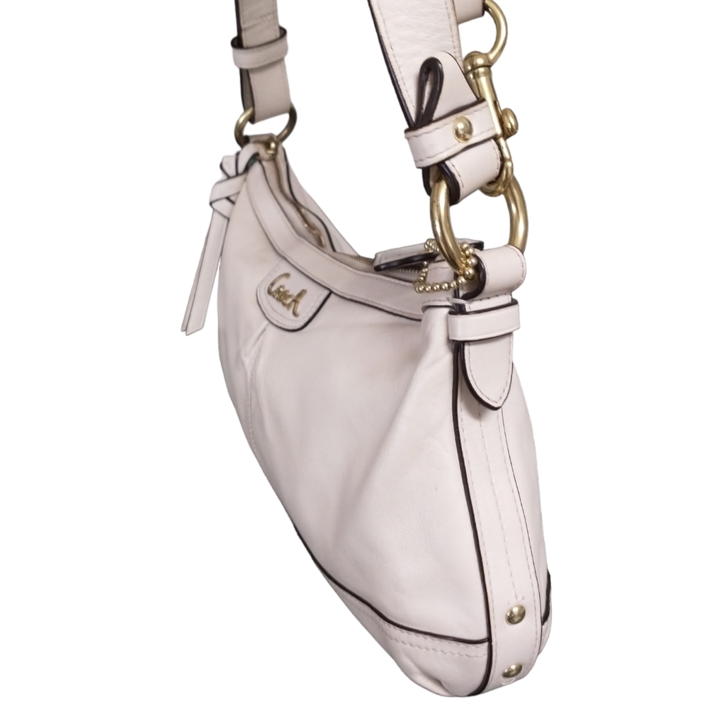 Coach Soft Leather Cream Crossbody/Shoulder Bag - Picture 5 of 15